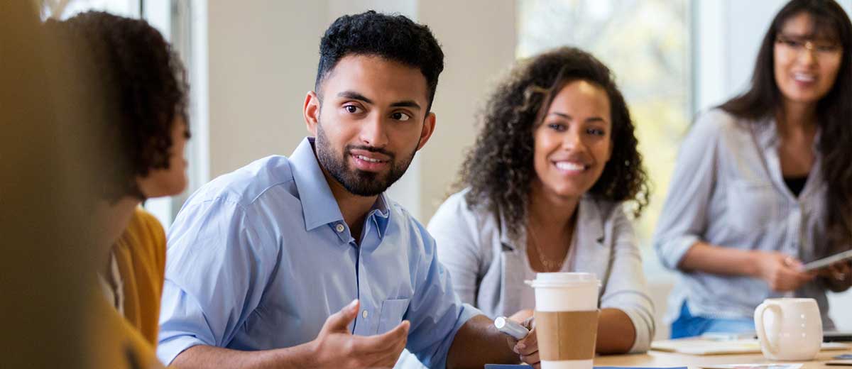 Students conversating NZSE