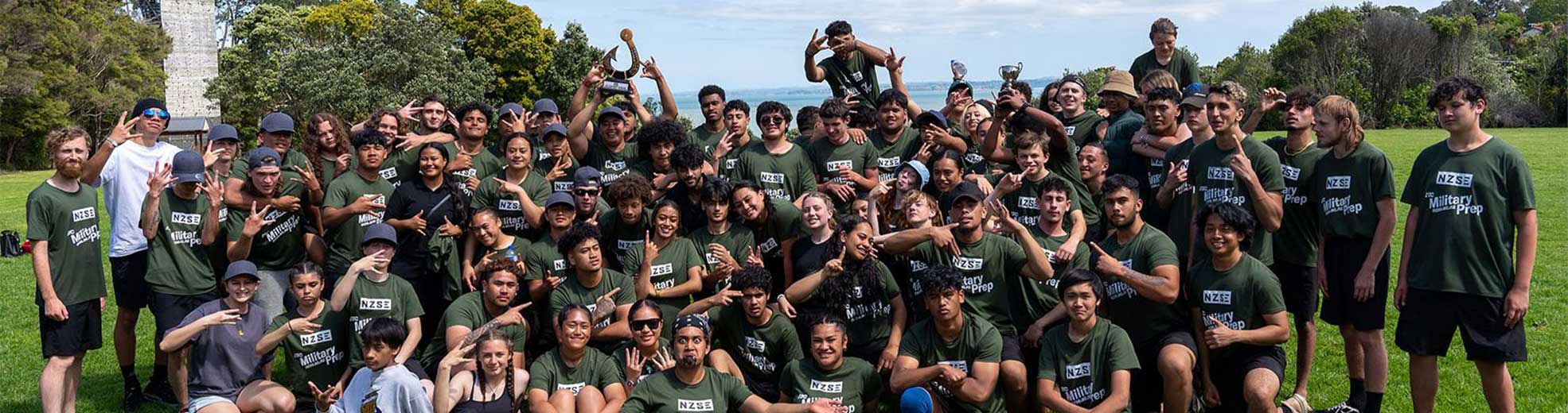 Military Preparation Challenge Students Group Photo NZSE