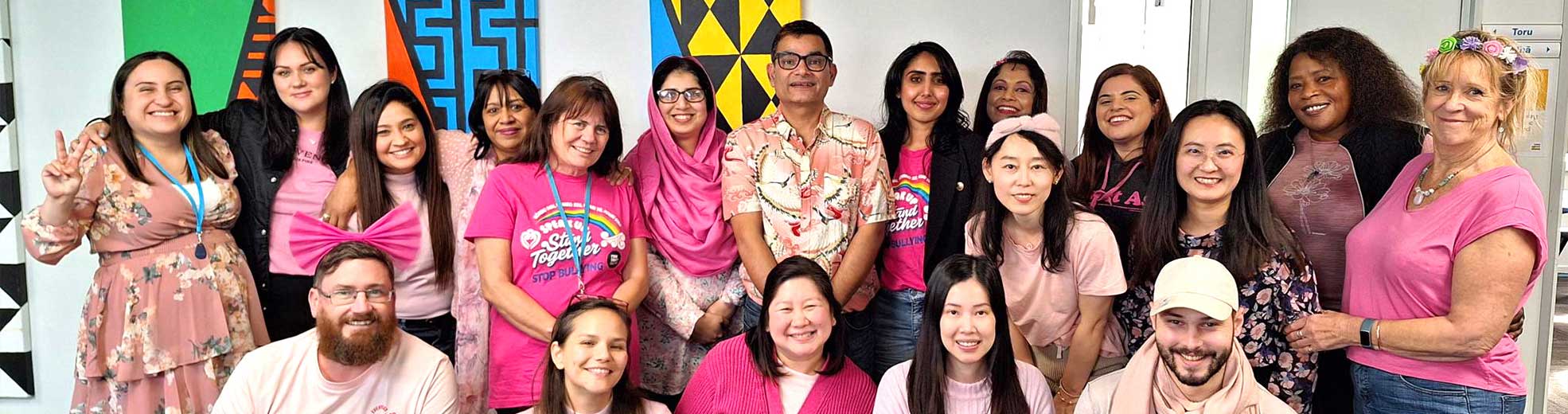 Pink Shirt Day Staff NZSE